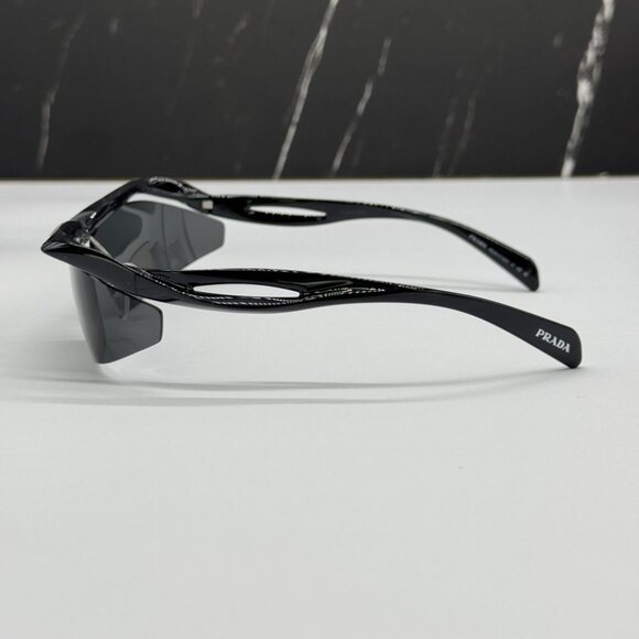 NEW PRA25S 1AB5S0 PRADA WOMEN SUNGLASSES SPR A25 1AB5S0 BLACK PRA 25S 1AB5S0 - Picture 7 of 11